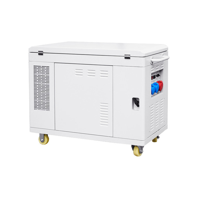Open Frame Double Cylinder 20kw Gasoline Generator Air Cooled
